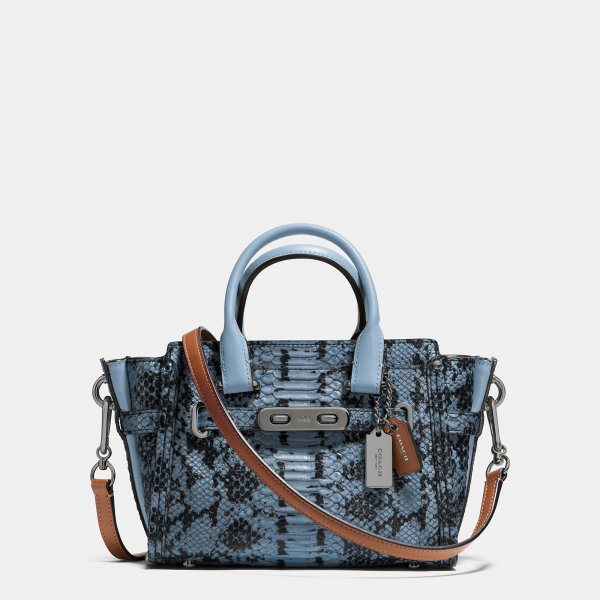 Coach Swagger 20 In Colorblock Exotic Embossed Leather | Women